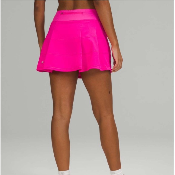 Lululemon Pace Rival Mid-Rise Skirt *Long in Pow Pink Size 8 - Picture 2 of 6